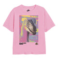 Light Pink - Front - Jurassic Park Girls Dino Trip T-Shirt