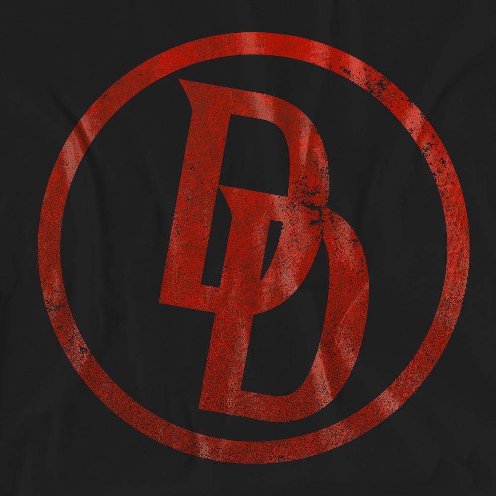 Black - Pack Shot - Daredevil Unisex Adult Logo T-Shirt