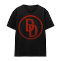 Black - Front - Daredevil Unisex Adult Logo T-Shirt