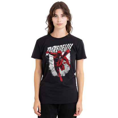 Black - Side - Daredevil Unisex Adult Nunchucks T-Shirt