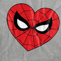 Sport Heather - Pack Shot - Spider-Man Unisex Adult Heart T-Shirt