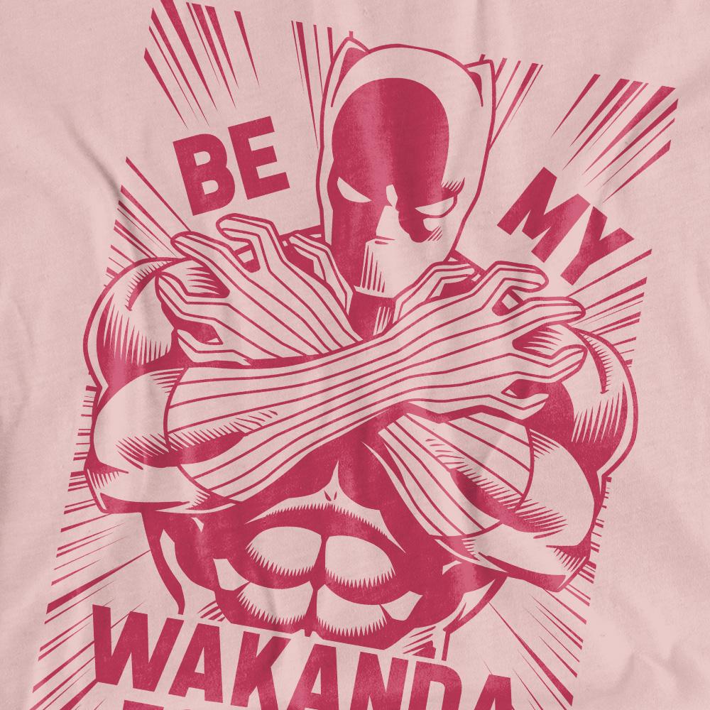 Powder Rose - Pack Shot - Black Panther Unisex Adult Be My Wakanda Forever T-Shirt