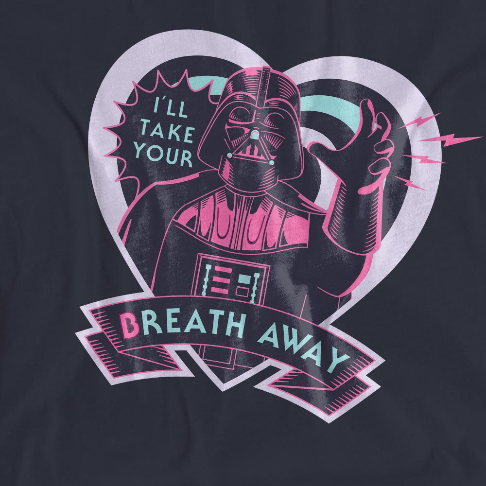 Deep Navy - Pack Shot - Star Wars Unisex Adult Take Your Breath Away Darth Vader T-Shirt