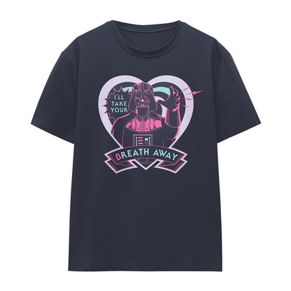 Deep Navy - Front - Star Wars Unisex Adult Take Your Breath Away Darth Vader T-Shirt