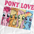 White - Pack Shot - My Little Pony Unisex Adult Pony Love T-Shirt