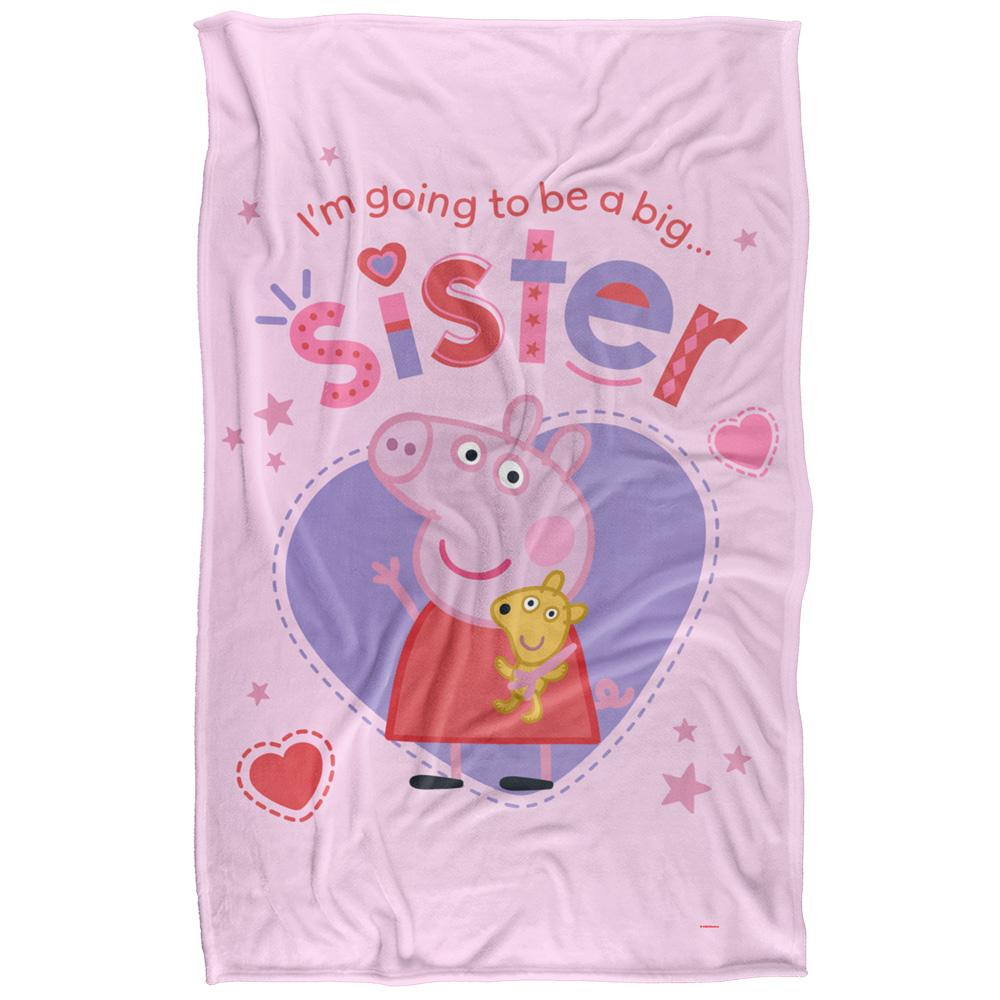 White - Front - Peppa Pig Big Sister Blanket