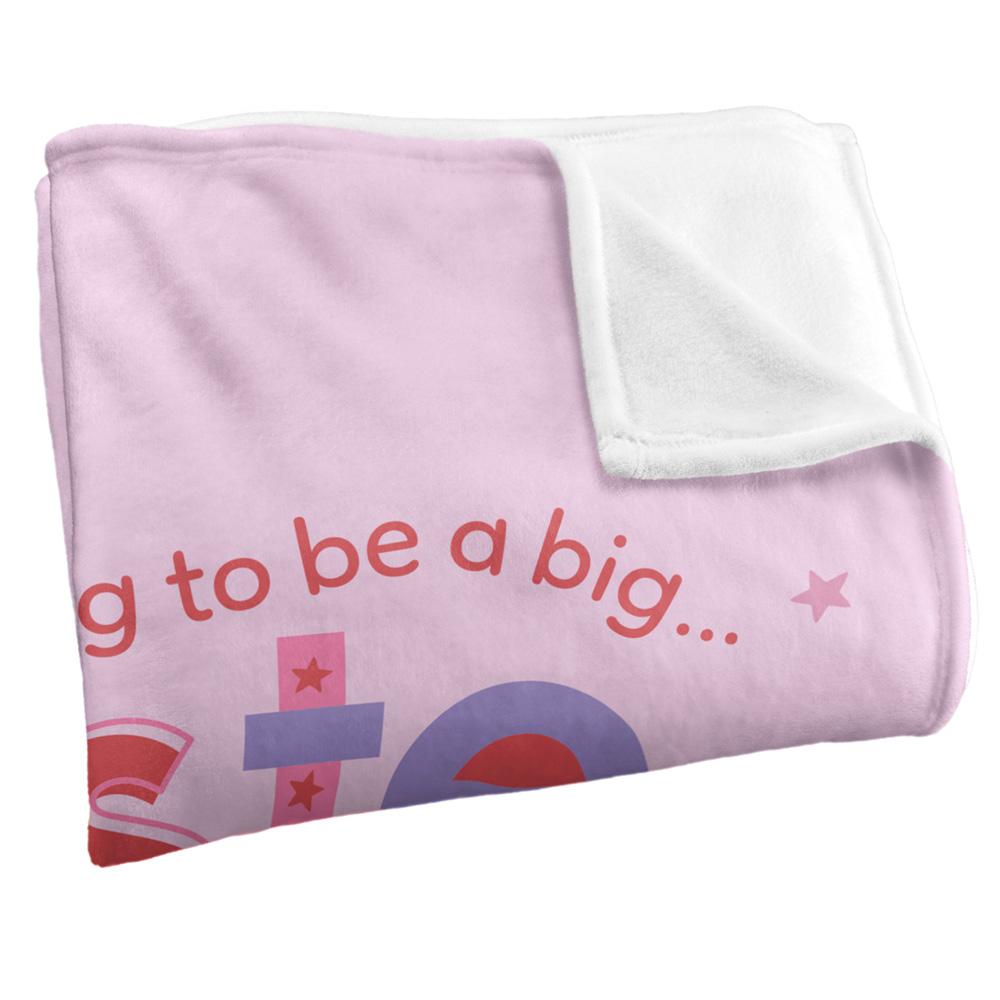 White - Back - Peppa Pig Big Sister Blanket