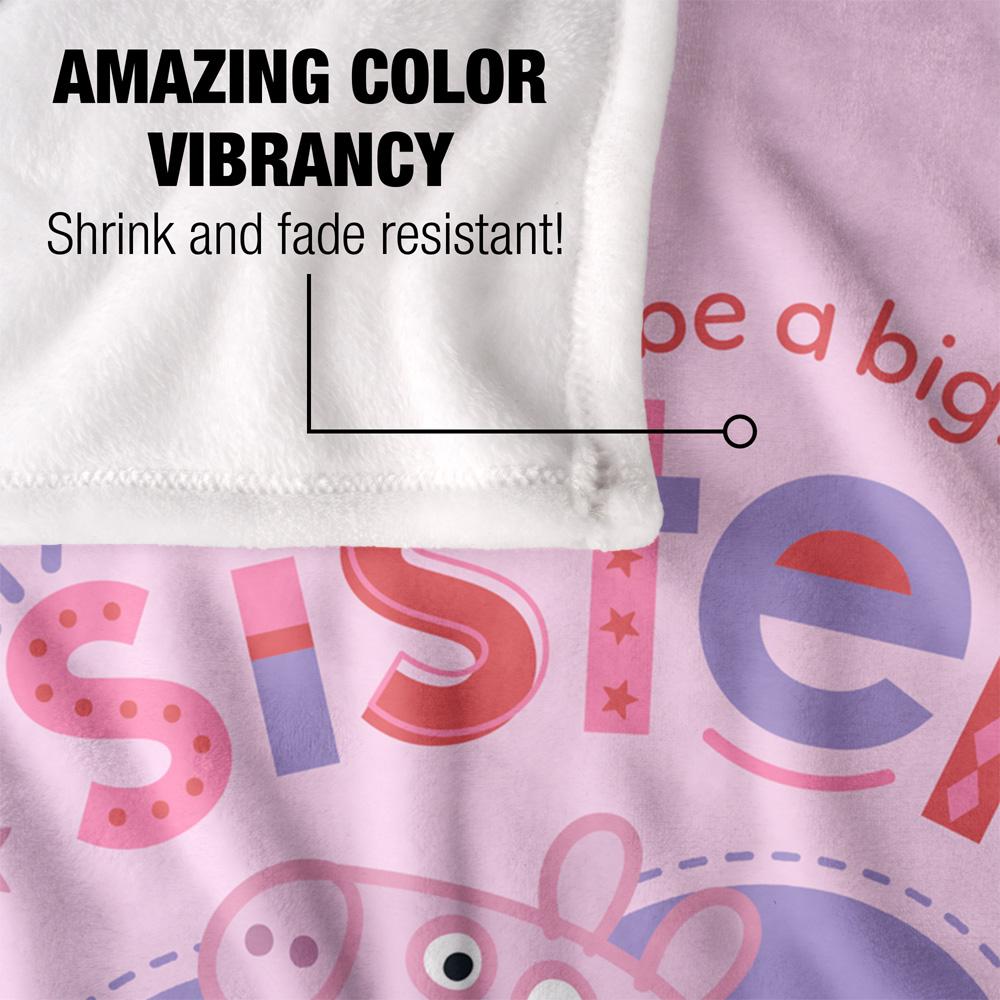 White - Lifestyle - Peppa Pig Big Sister Blanket