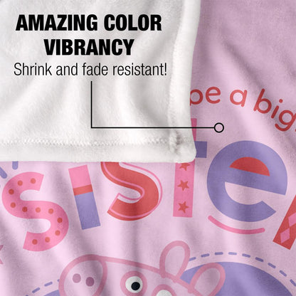 White - Lifestyle - Peppa Pig Big Sister Blanket