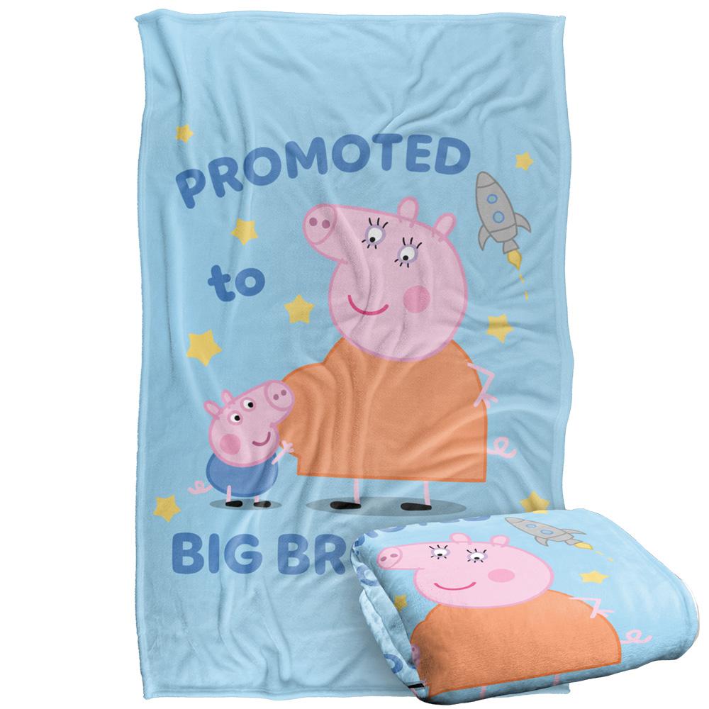 White - Back - Peppa Pig Promoted To Big Brother Blanket