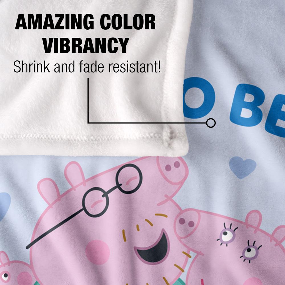 White - Lifestyle - Peppa Pig Soon To Be Daddy Pig Blanket