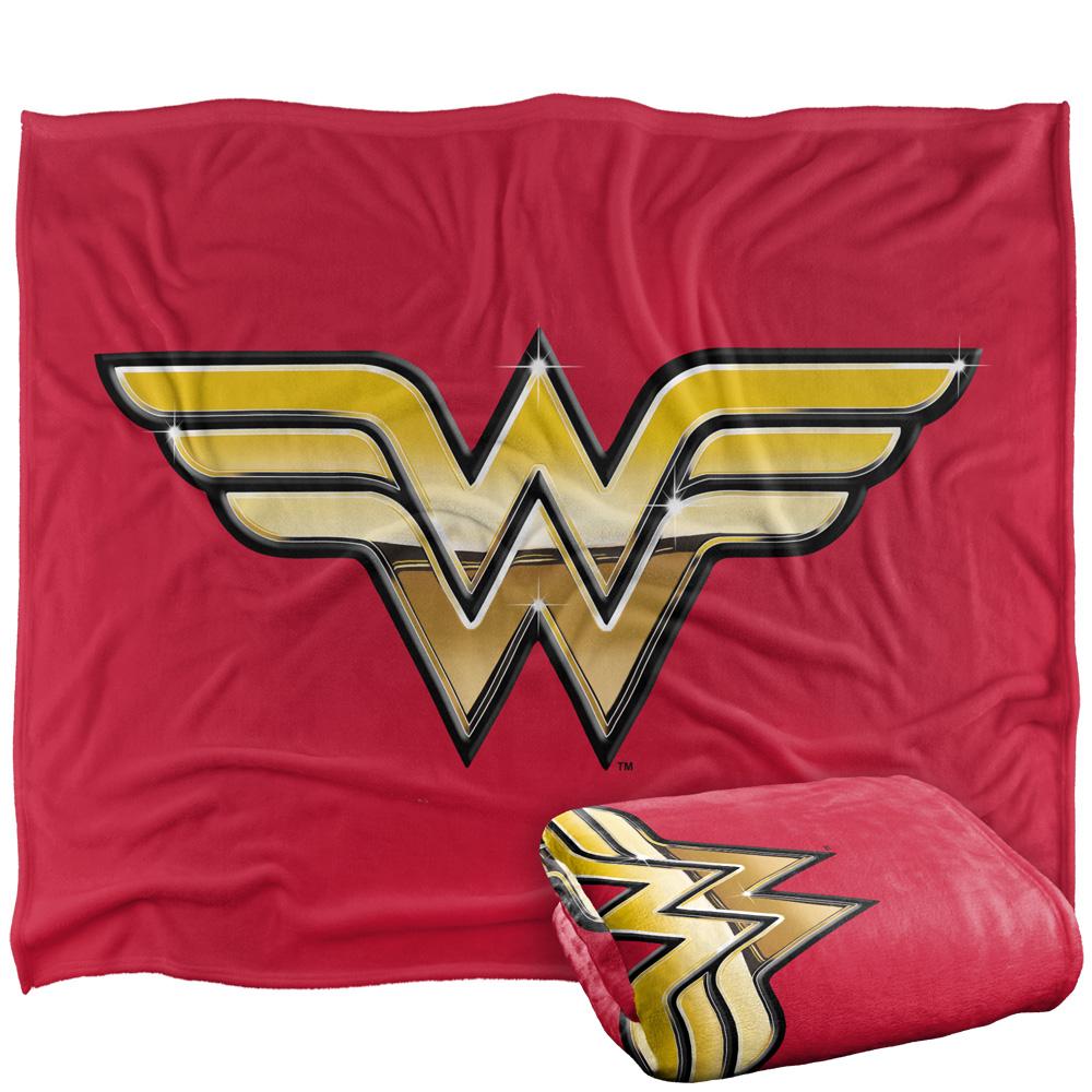 Multicoloured - Side - Wonder Woman Metal Logo Blanket