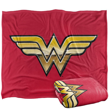 Multicoloured - Side - Wonder Woman Metal Logo Blanket
