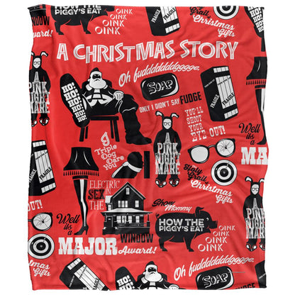 Multicoloured - Front - A Christmas Story All-Over Print Blanket