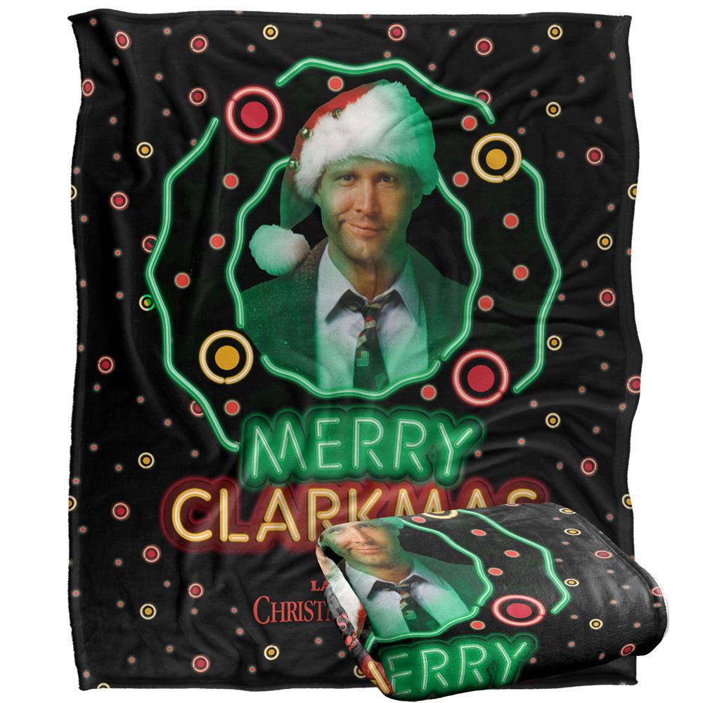 Multicoloured - Side - National Lampoon´s Christmas Vacation Merry Clarkmas Headshot Blanket
