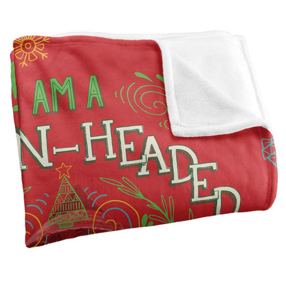 Multicoloured - Back - Elf Ninny Muggins Blanket