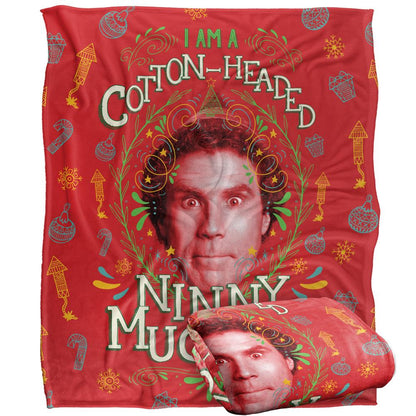 Multicoloured - Side - Elf Ninny Muggins Blanket