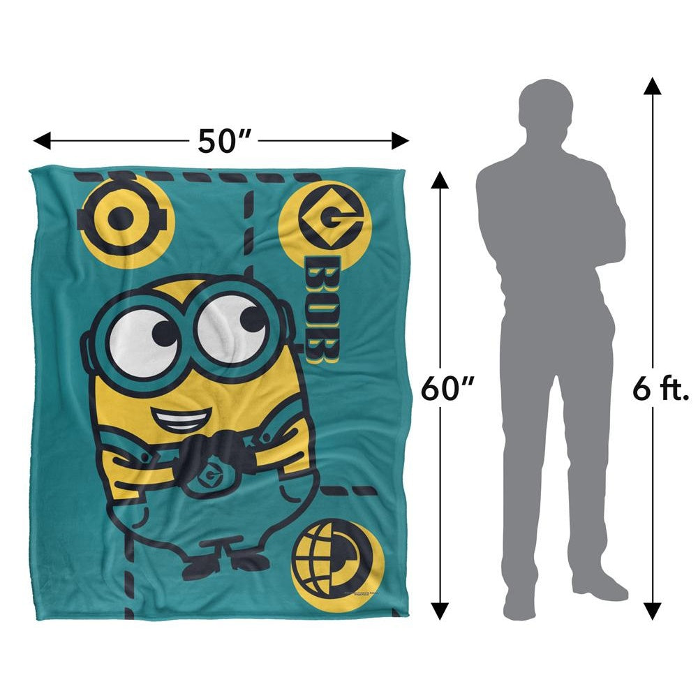 White - Pack Shot - Minions Bob Blanket