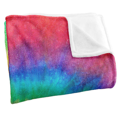 Multicoloured - Back - Wonder Woman Tie Dye Blanket