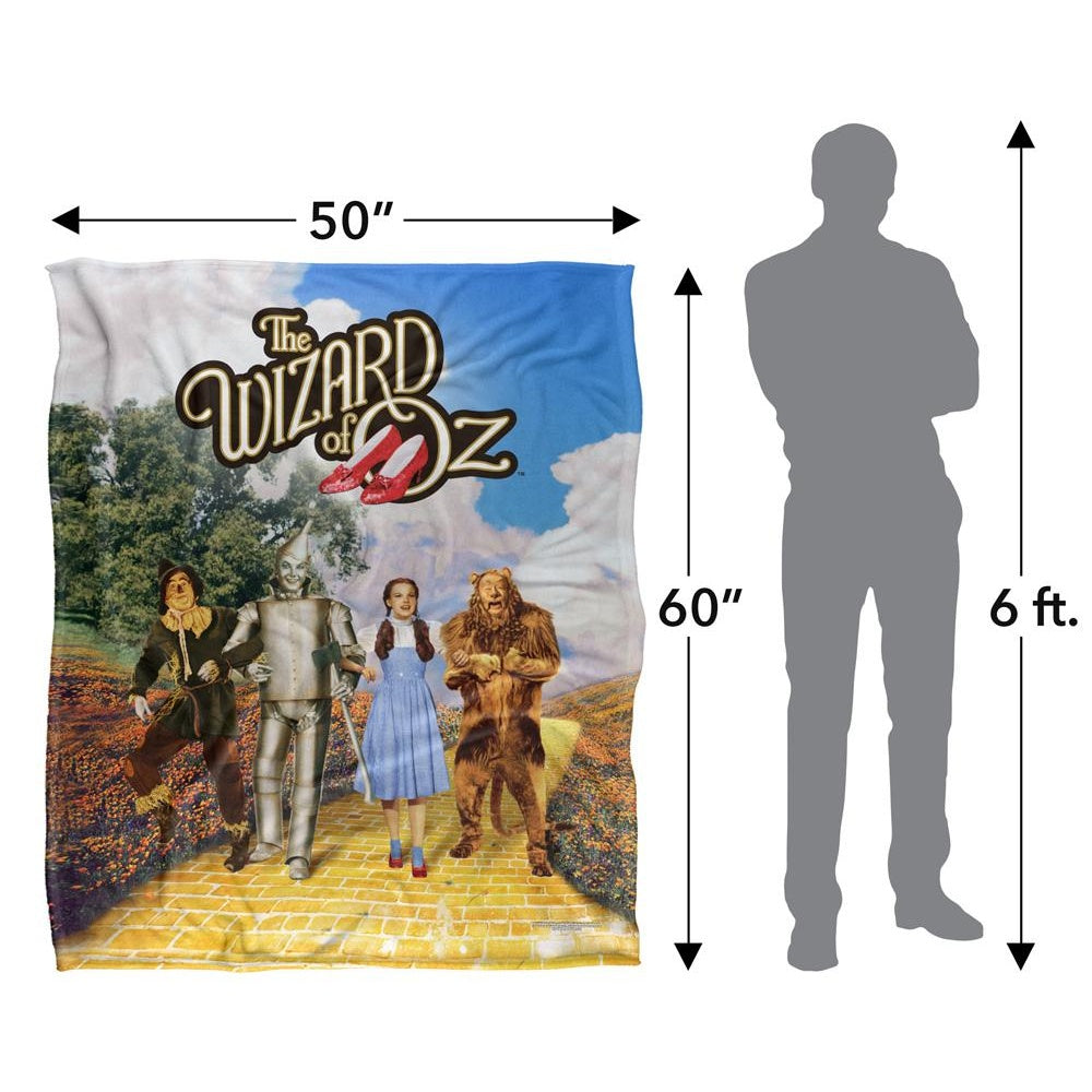 Multicoloured - Pack Shot - The Wizard Of Oz Group Shot Blanket