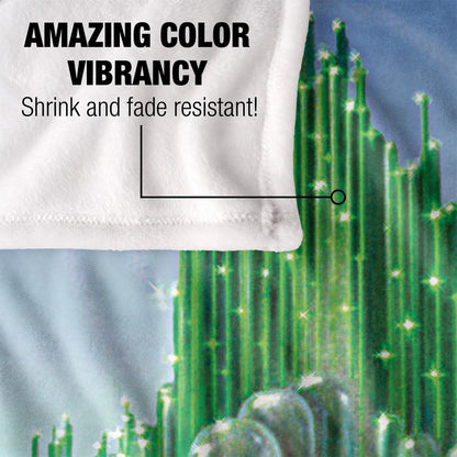 Multicoloured - Lifestyle - The Wizard Of Oz Emerald CIty Scene Blanket