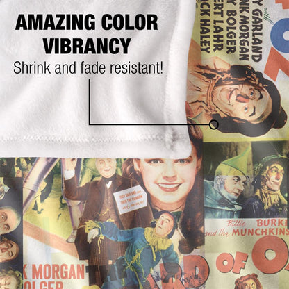 Multicoloured - Lifestyle - The Wizard Of Oz Collage Blanket