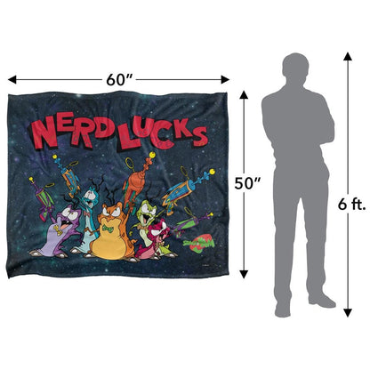 Multicoloured - Pack Shot - Space Jam Nerdlucks Blanket