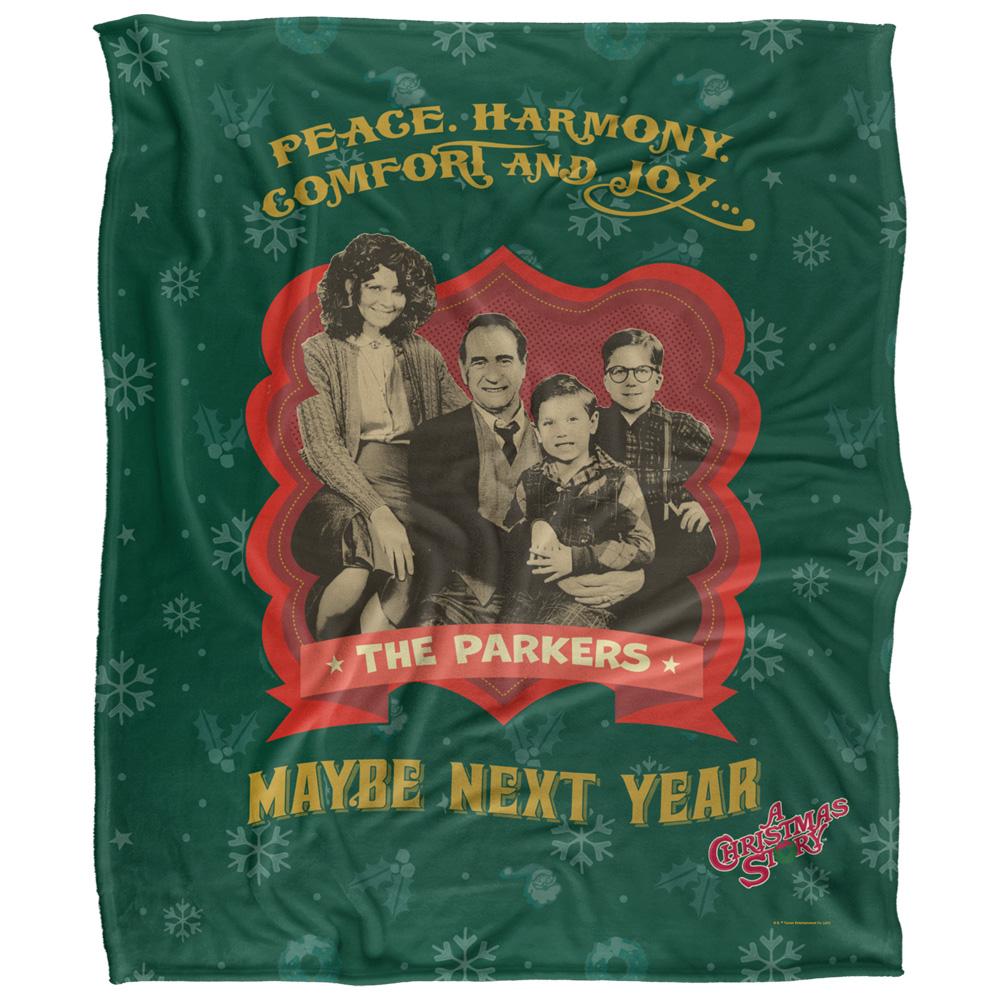 Multicoloured - Front - A Christmas Story Peace, Harmony, Comfort And Joy Blanket