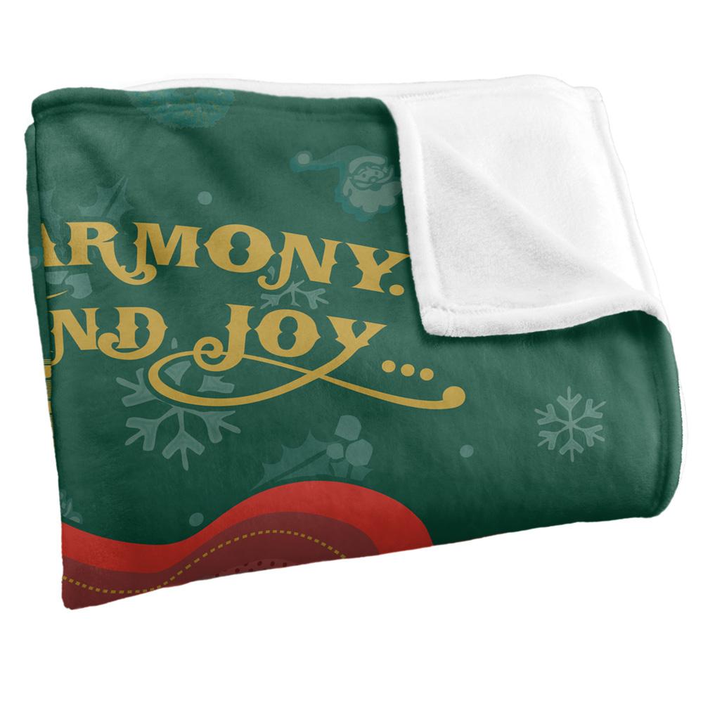 Multicoloured - Back - A Christmas Story Peace, Harmony, Comfort And Joy Blanket