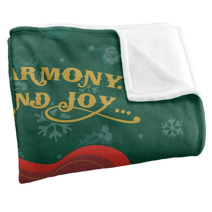 Multicoloured - Back - A Christmas Story Peace, Harmony, Comfort And Joy Blanket