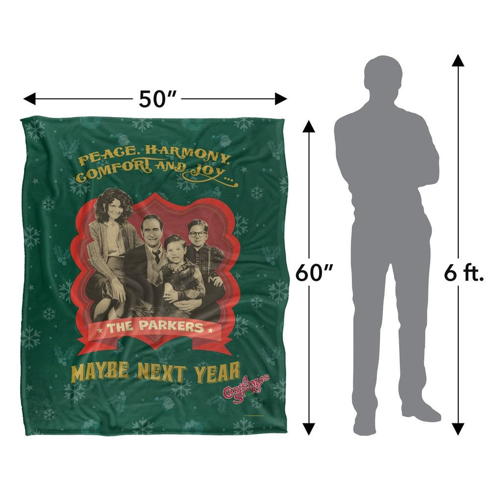 Multicoloured - Pack Shot - A Christmas Story Peace, Harmony, Comfort And Joy Blanket