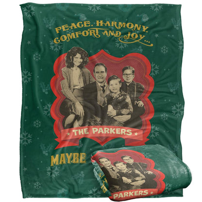 Multicoloured - Side - A Christmas Story Peace, Harmony, Comfort And Joy Blanket