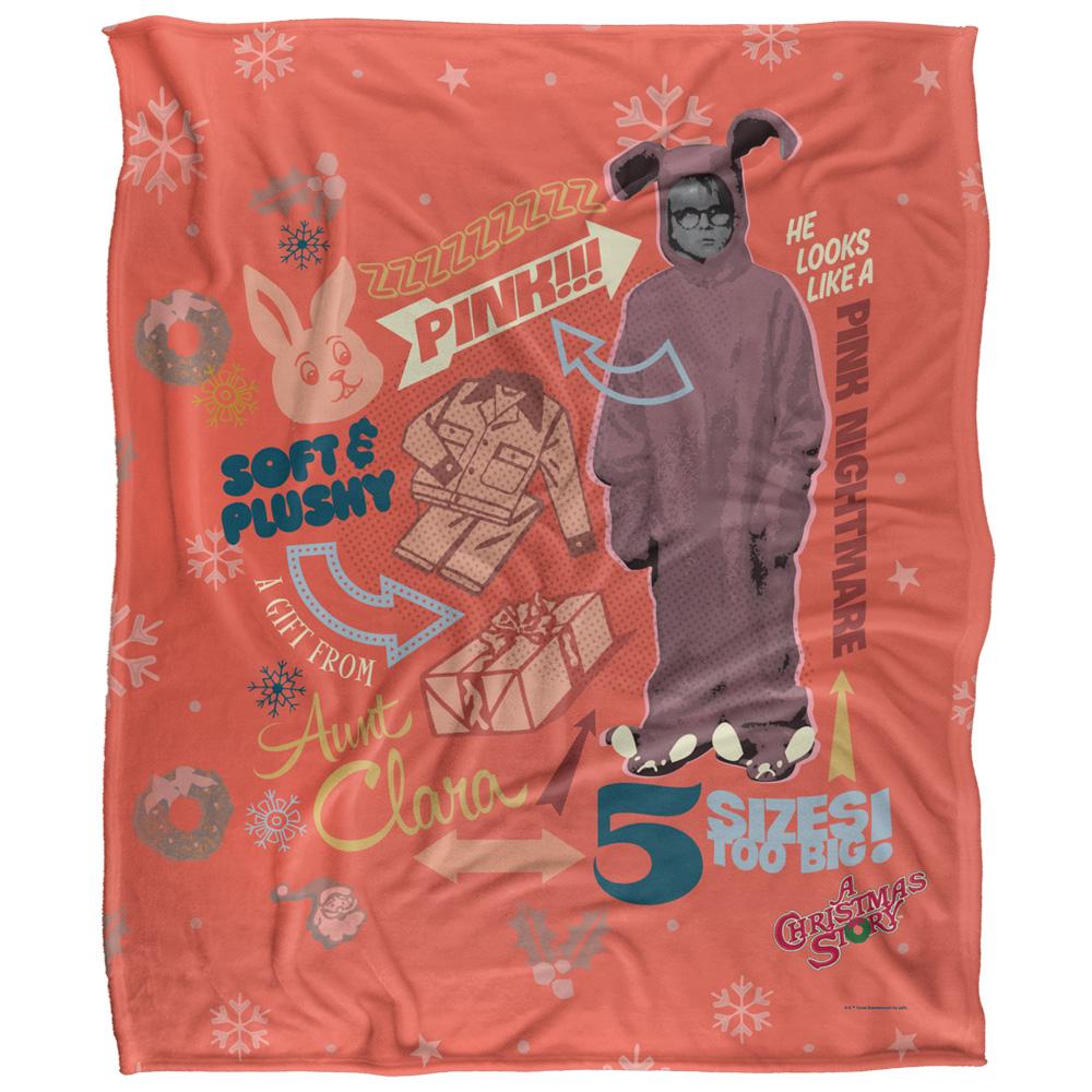 Multicoloured - Front - A Christmas Story Gift From Aunt Clara Blanket