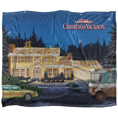 Multicoloured - Back - National Lampoon´s Christmas Vacation Movie Poster Blanket
