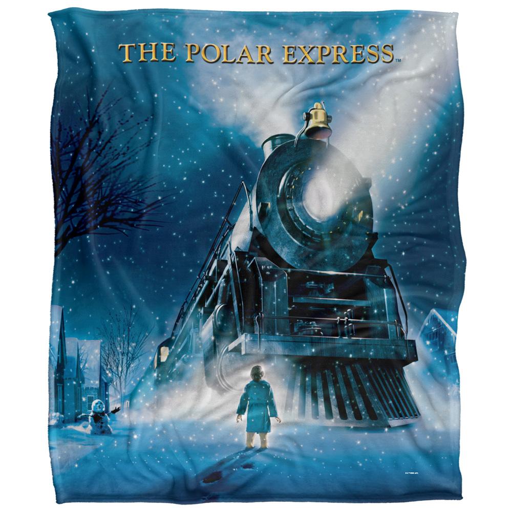 Multicoloured - Front - The Polar Express Movie Poster Blanket