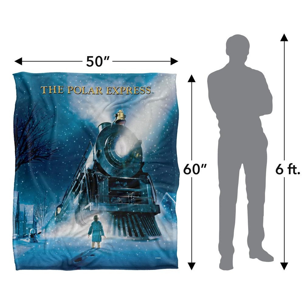 Multicoloured - Pack Shot - The Polar Express Movie Poster Blanket