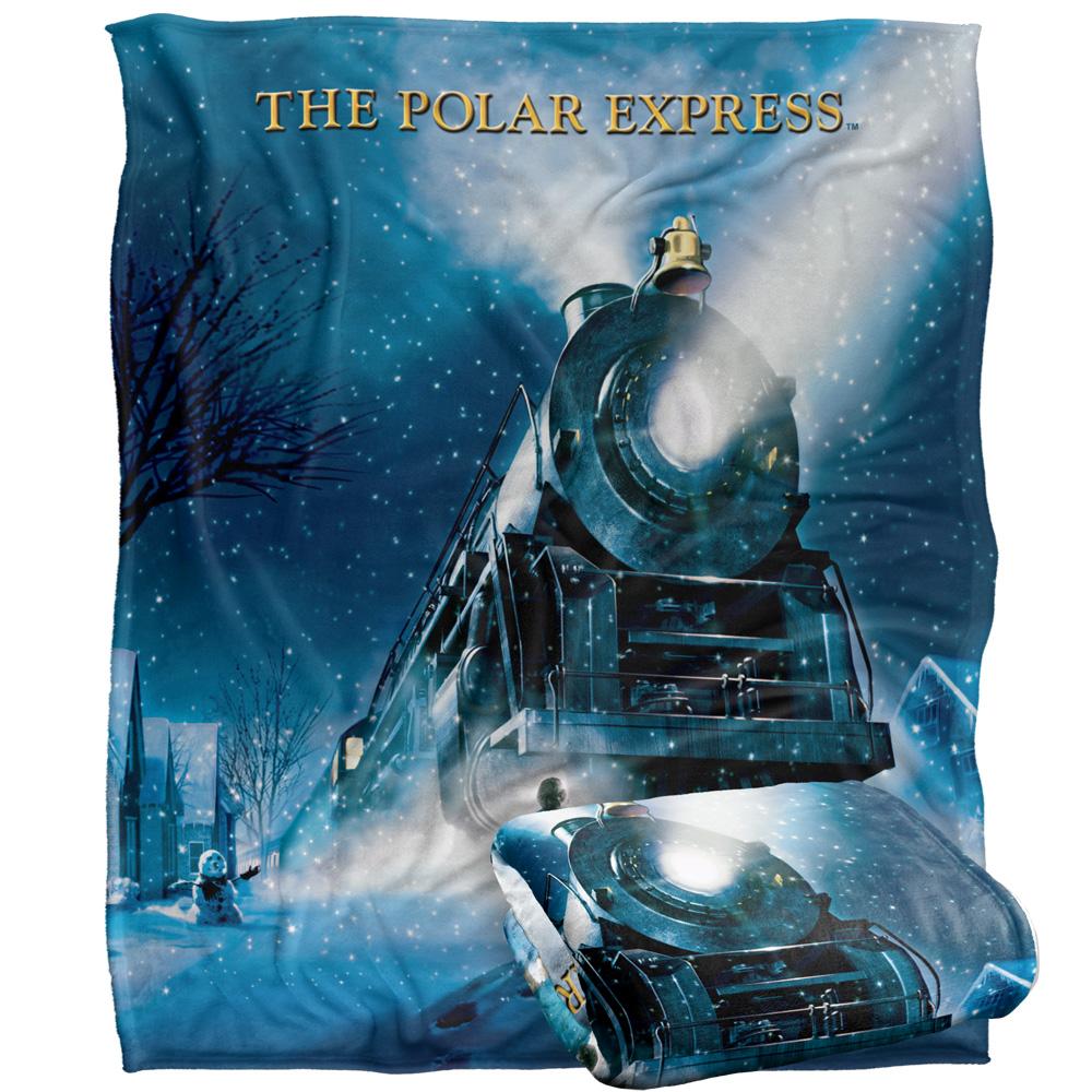 Multicoloured - Side - The Polar Express Movie Poster Blanket