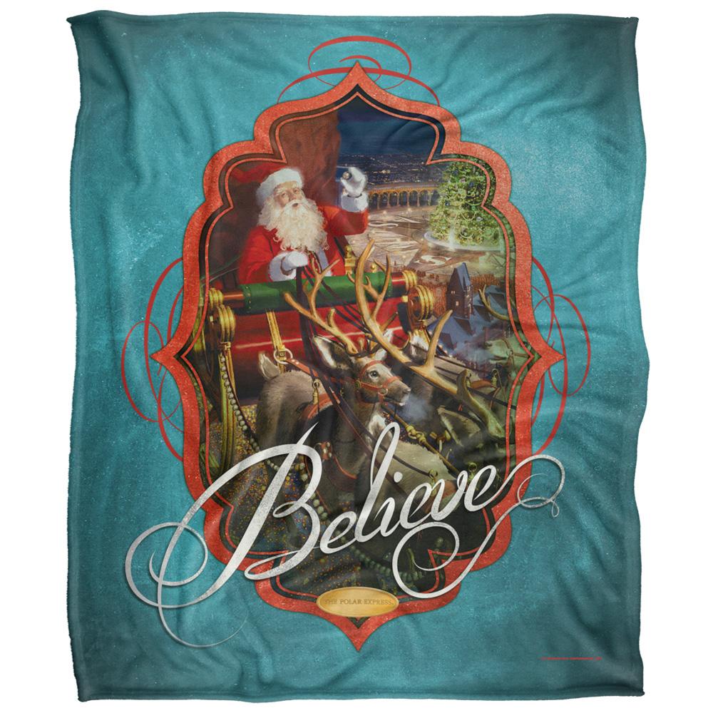 Multicoloured - Front - The Polar Express Believe Santa Clause Blanket