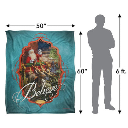 Multicoloured - Pack Shot - The Polar Express Believe Santa Clause Blanket