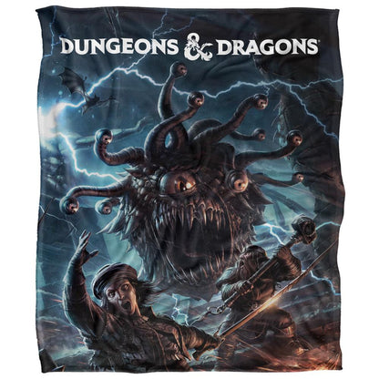 White - Front - Dungeons & Dragons Monster Manual Art Blanket