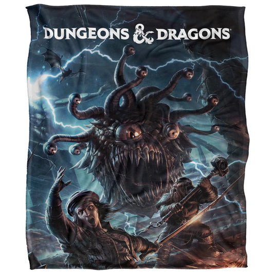 White - Front - Dungeons & Dragons Monster Manual Art Blanket
