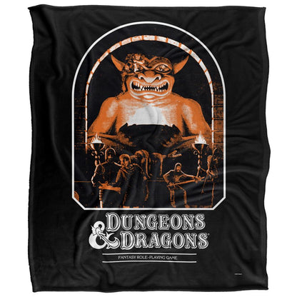 White - Back - Dungeons & Dragons First Edition Player´s Handbook Cover Blanket