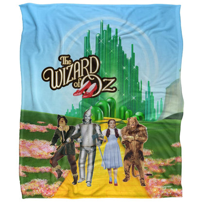 Multicoloured - Front - The Wizard Of Oz Emerald CIty Group Shot Blanket