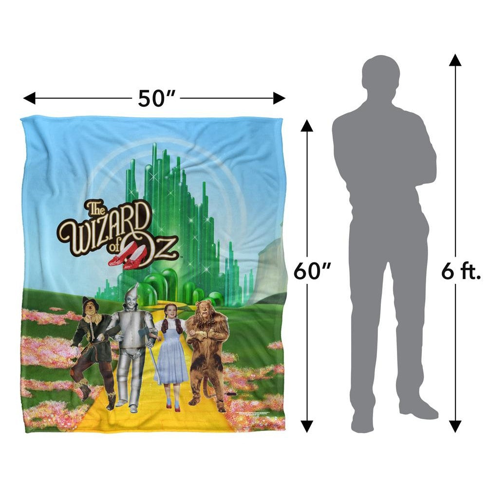 Multicoloured - Pack Shot - The Wizard Of Oz Emerald CIty Group Shot Blanket