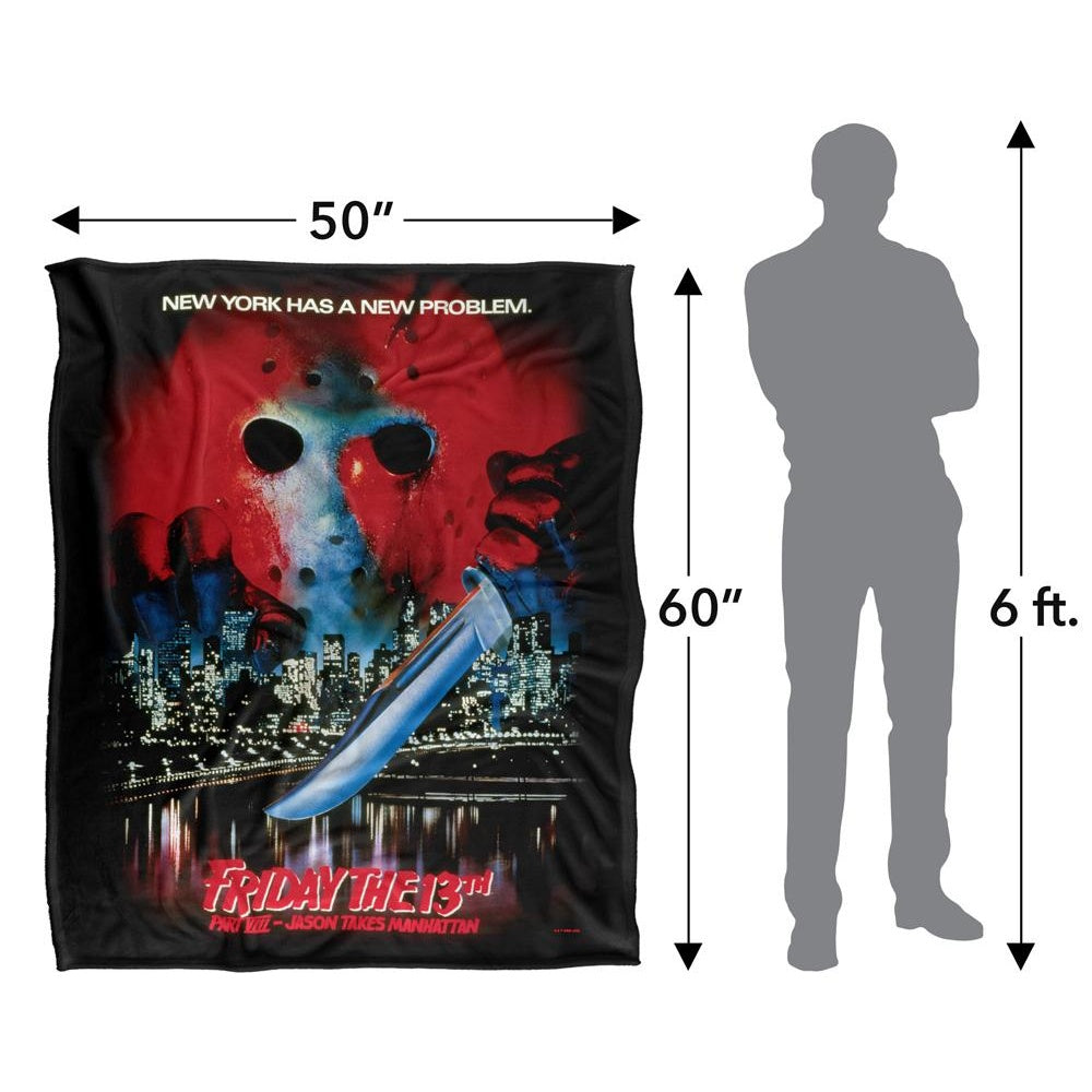 Multicoloured - Pack Shot - Friday The 13th Part VIII Poster Blanket