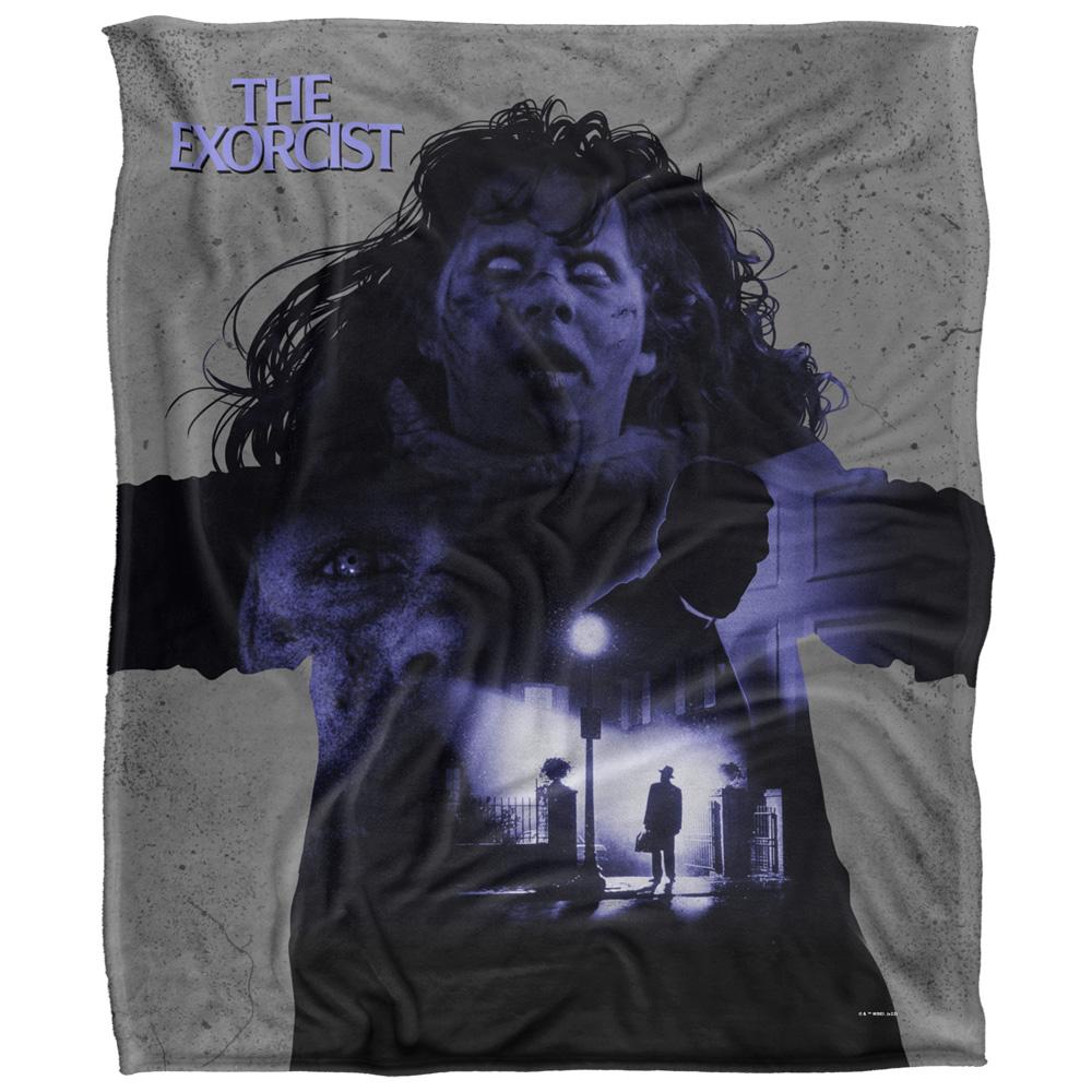 Multicoloured - Back - The Exorcist Movie Poster Blanket