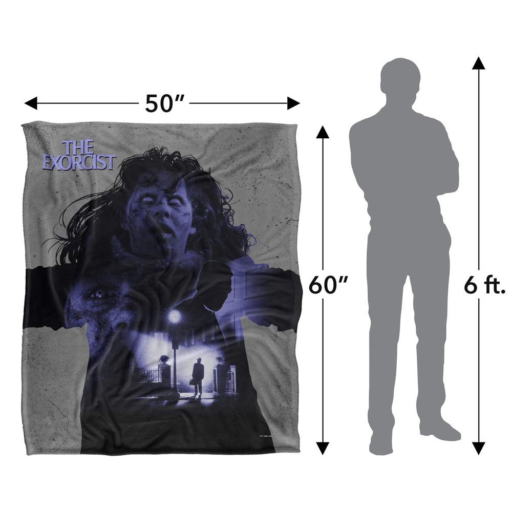 Multicoloured - Pack Shot - The Exorcist Movie Poster Blanket