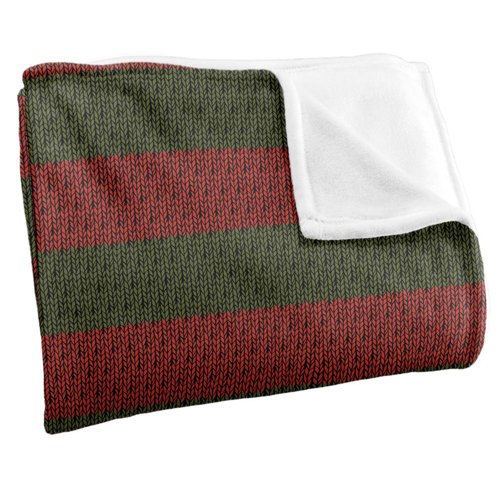 Multicoloured - Side - Nightmare On Elm Street Stripes Freddy Krueger Blanket