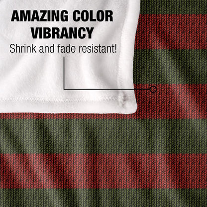 Multicoloured - Lifestyle - Nightmare On Elm Street Stripes Freddy Krueger Blanket