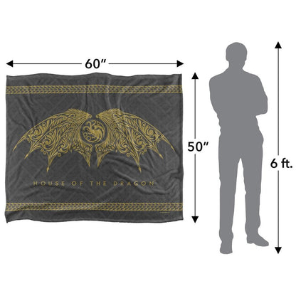 Multicoloured - Pack Shot - House Of The Dragon Crest Blanket